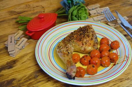 Las delicias de Mayte, recetas saludables, pollo asado al horno, recetas de pollo asado, recetas, pollo asado receta, receta, pollo asado con tomates cherrys, recetas de cocina,