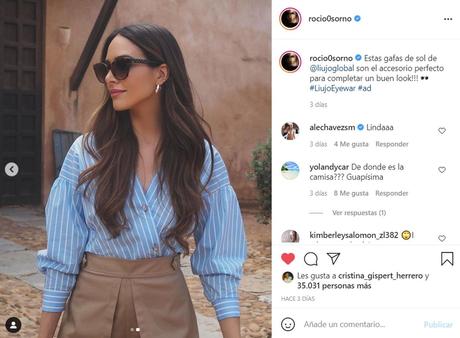 Rocio Osorno & Liujo Eyewear, el estilo italiano que mejor expresa el glamour y la feminidad