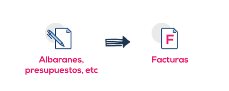 Como convertir presupuestos y albaranes en facturas
