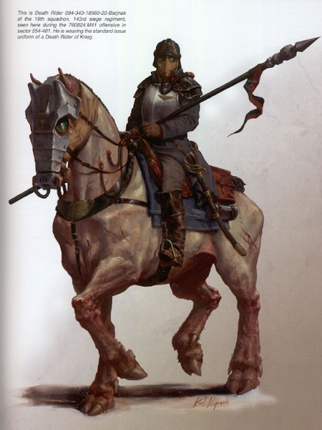 Death Riders ilustrados en el codex Beast Snaga