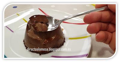 Flan de chocolate