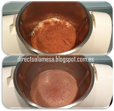 Flan de chocolate