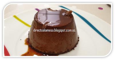 Flan de chocolate