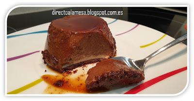Flan de chocolate