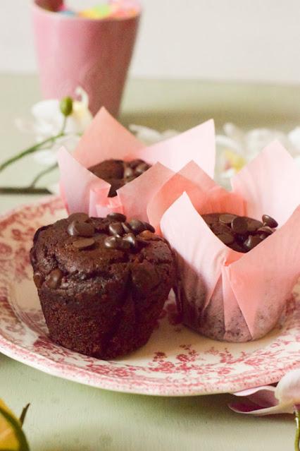 Muffins Veganos de Doble Chocolate