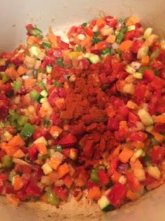 GARBANZOS CON HORTALIZAS.