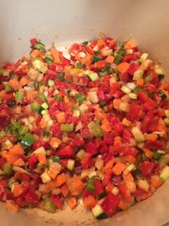 GARBANZOS CON HORTALIZAS.