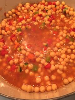 GARBANZOS CON HORTALIZAS.