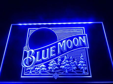 Blue Moon Beer Bar Pub Logo Led Neon Light Sign Led Light Sign Bar Man Cave Neon Light Signs Blue Moon Beer Neon Signs