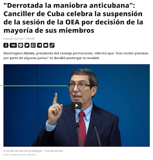 Derrotada la maniobra anticubana con la OEA Derrotada la maniobra anticubana con la OEA