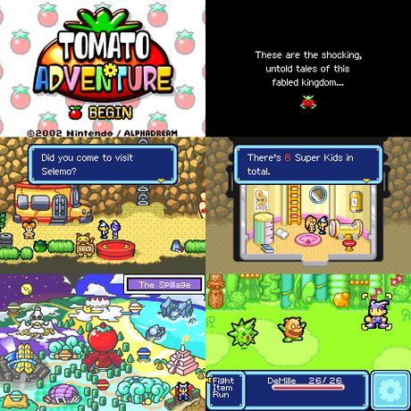 Tomato Adventure de Game Boy Advance traducido al inglés