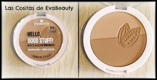 Dúo iluminador/bronceador Hello, Good Stuff! de Essence #iluminador #highlighter #bronzer #bronceador #essence #compras #haul #lowcost #makeup #maquillaje