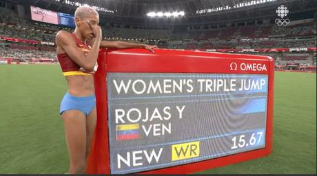 Yulimar Rojas es la primera mujer en romper récord mundial y olímpico en Salto Triple