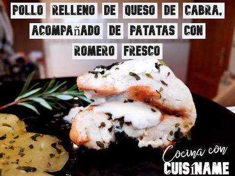 Pollo relleno de Queso de Cabra | Recetas Originales