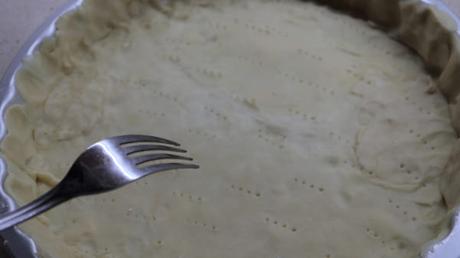 Quiche Lorraine de Bacón con Thermomix ® Forramos el molde con la masa