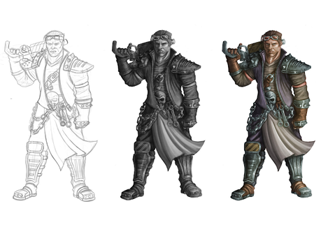 Cartas-ficha para pandilleros de Necromunda, 