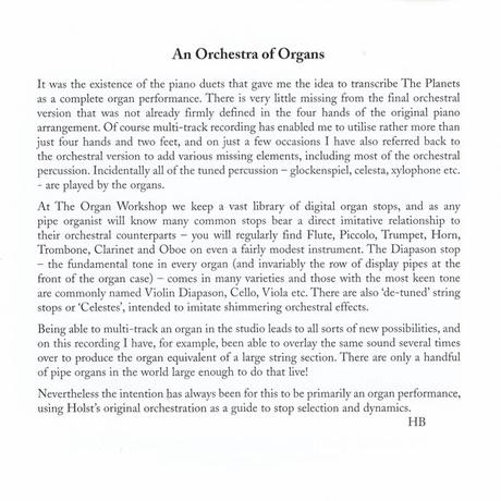 Hugh Banton ‎- The Planets (Gustav Holst 1874 - 1934) (2007)