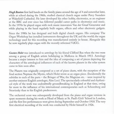 Hugh Banton ‎- The Planets (Gustav Holst 1874 - 1934) (2007)