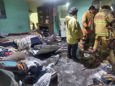 DOS PERSONAS LESIONADAS EN EXPLOSIÓN DE MATERIAL PIROTÉCNICO EN TULTEPEC