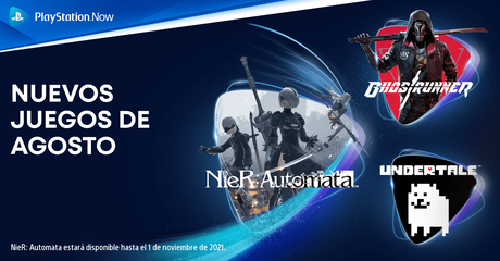 NieR: Automata, Ghostrunner y Undertale se unen a PlayStation Now