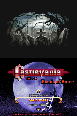 [Hack] Castlevania: Rondo of Ruin (Nintendo DS)