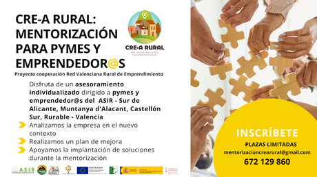 CRE-A Rural abre la inscripción al programa de asesoramiento empresarial CRE-A Rural abre la inscripción al programa de asesoramiento empresarial