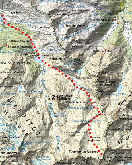 Tuc de Mulleres (3.009 m.) desde la Besurta Tuc de Mulleres (3.009 m.) desde la Besurta