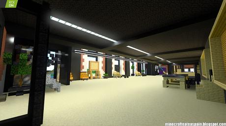 Minecrafteate en RTX: Réplica Minecraft de La Estación, Burgos, España.
