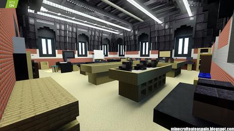 Minecrafteate en RTX: Réplica Minecraft de La Estación, Burgos, España.