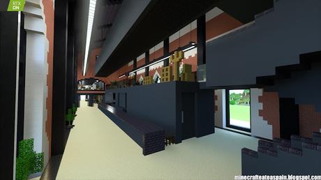 Minecrafteate en RTX: Réplica Minecraft de La Estación, Burgos, España.