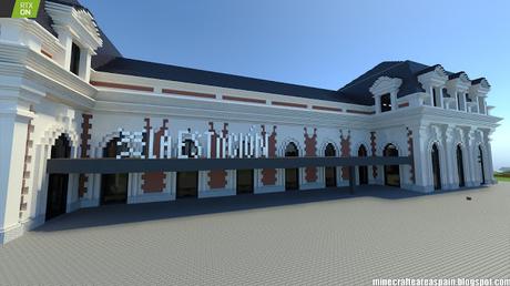 Minecrafteate en RTX: Réplica Minecraft de La Estación, Burgos, España.