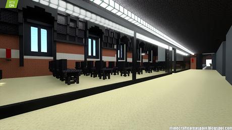 Minecrafteate en RTX: Réplica Minecraft de La Estación, Burgos, España.