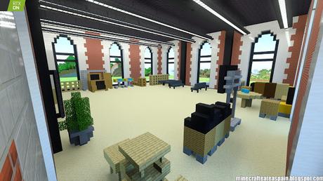 Minecrafteate en RTX: Réplica Minecraft de La Estación, Burgos, España.