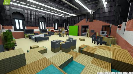 Minecrafteate en RTX: Réplica Minecraft de La Estación, Burgos, España.
