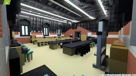 Minecrafteate en RTX: Réplica Minecraft de La Estación, Burgos, España.