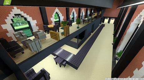 Minecrafteate en RTX: Réplica Minecraft de La Estación, Burgos, España.