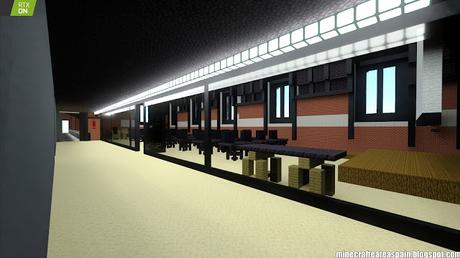 Minecrafteate en RTX: Réplica Minecraft de La Estación, Burgos, España.