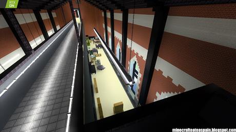 Minecrafteate en RTX: Réplica Minecraft de La Estación, Burgos, España.