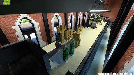 Minecrafteate en RTX: Réplica Minecraft de La Estación, Burgos, España.
