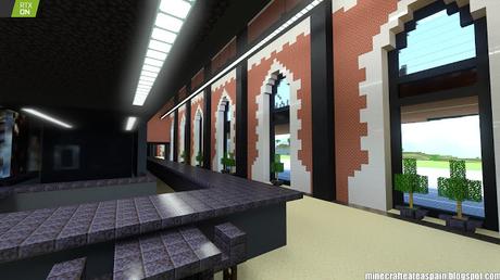Minecrafteate en RTX: Réplica Minecraft de La Estación, Burgos, España.