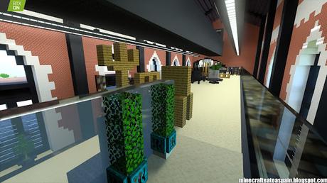 Minecrafteate en RTX: Réplica Minecraft de La Estación, Burgos, España.