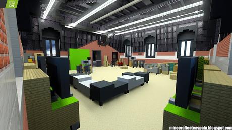 Minecrafteate en RTX: Réplica Minecraft de La Estación, Burgos, España.