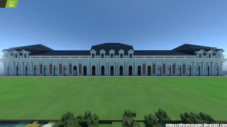 Minecrafteate en RTX: Réplica Minecraft de La Estación, Burgos, España.