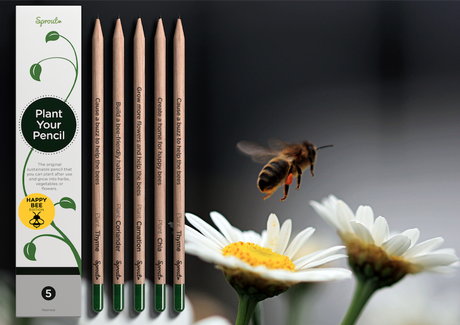 Sprout World lanza su edición especial de lápices contra la extinción de las abejas
