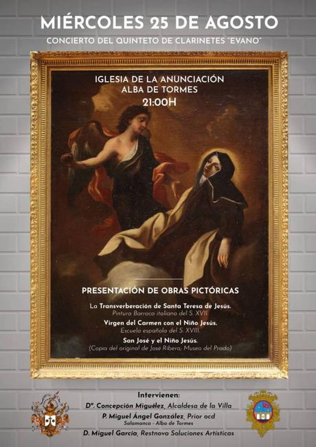 Arte y música para festejar la Transverberación de santa Teresa