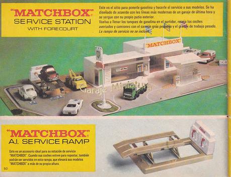 Estación de servicio Matchbox del año 1970
