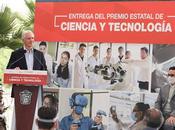 Entrega alfredo mazo premio estatal ciencia tecnología investigadores empresas entidad