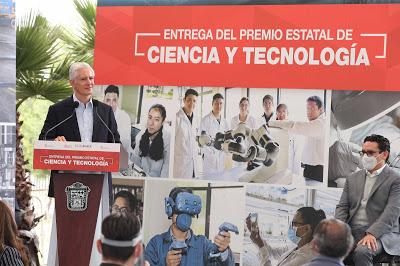 ENTREGA ALFREDO DEL MAZO PREMIO ESTATAL DE CIENCIA Y TECNOLOGÍA A INVESTIGADORES Y EMPRESAS DE LA ENTIDAD