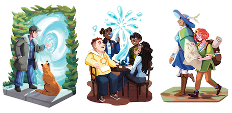 Póster para promocionar los beneficios de los JdR, por HatchlingDM