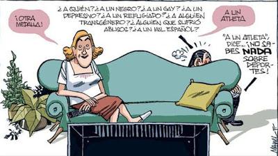 La exaltación de la dictadura. ¿De qué se ríe el Emérito? Y... deportista españoles anti Vox en las Olimpiadas de Tokio.